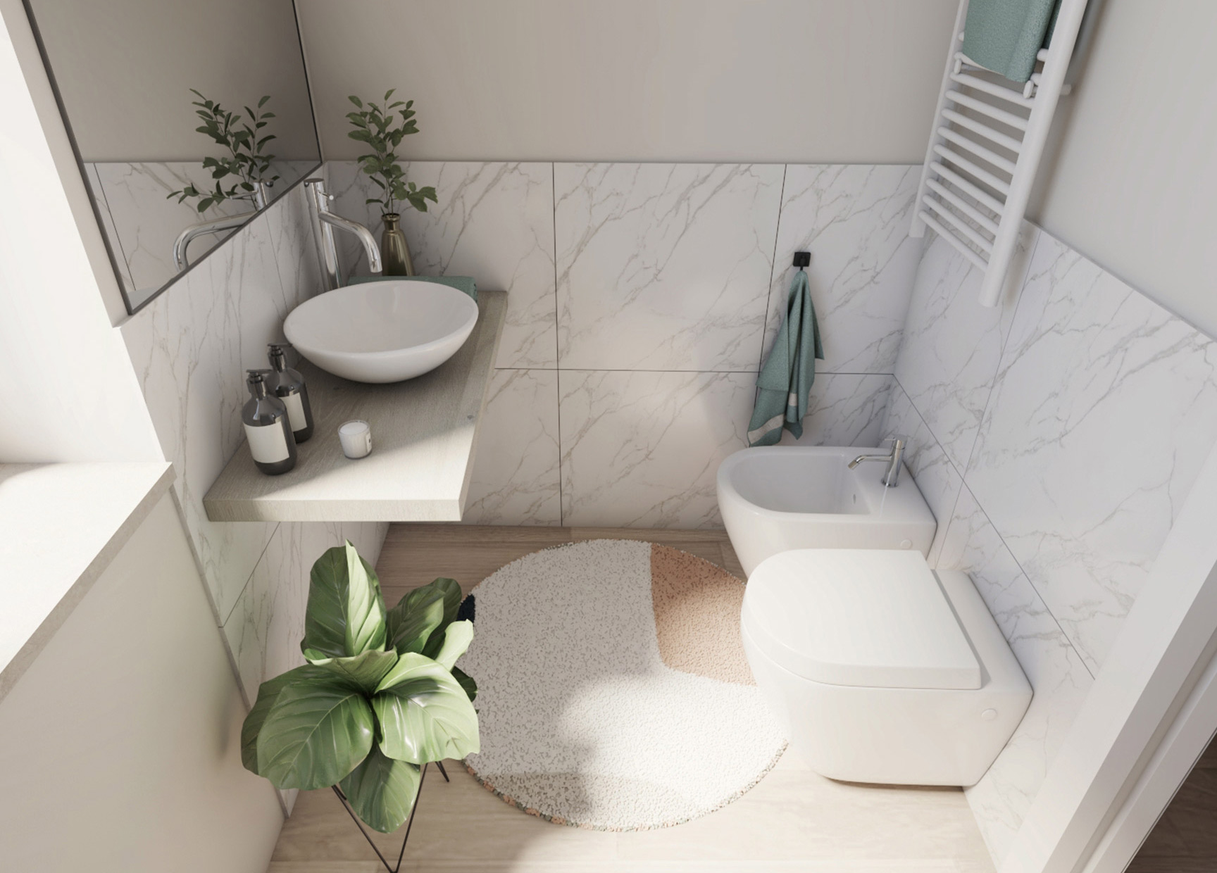 Render vista bagno
