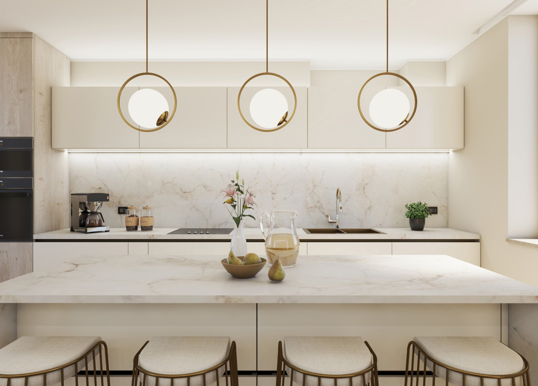 Render vista cucina