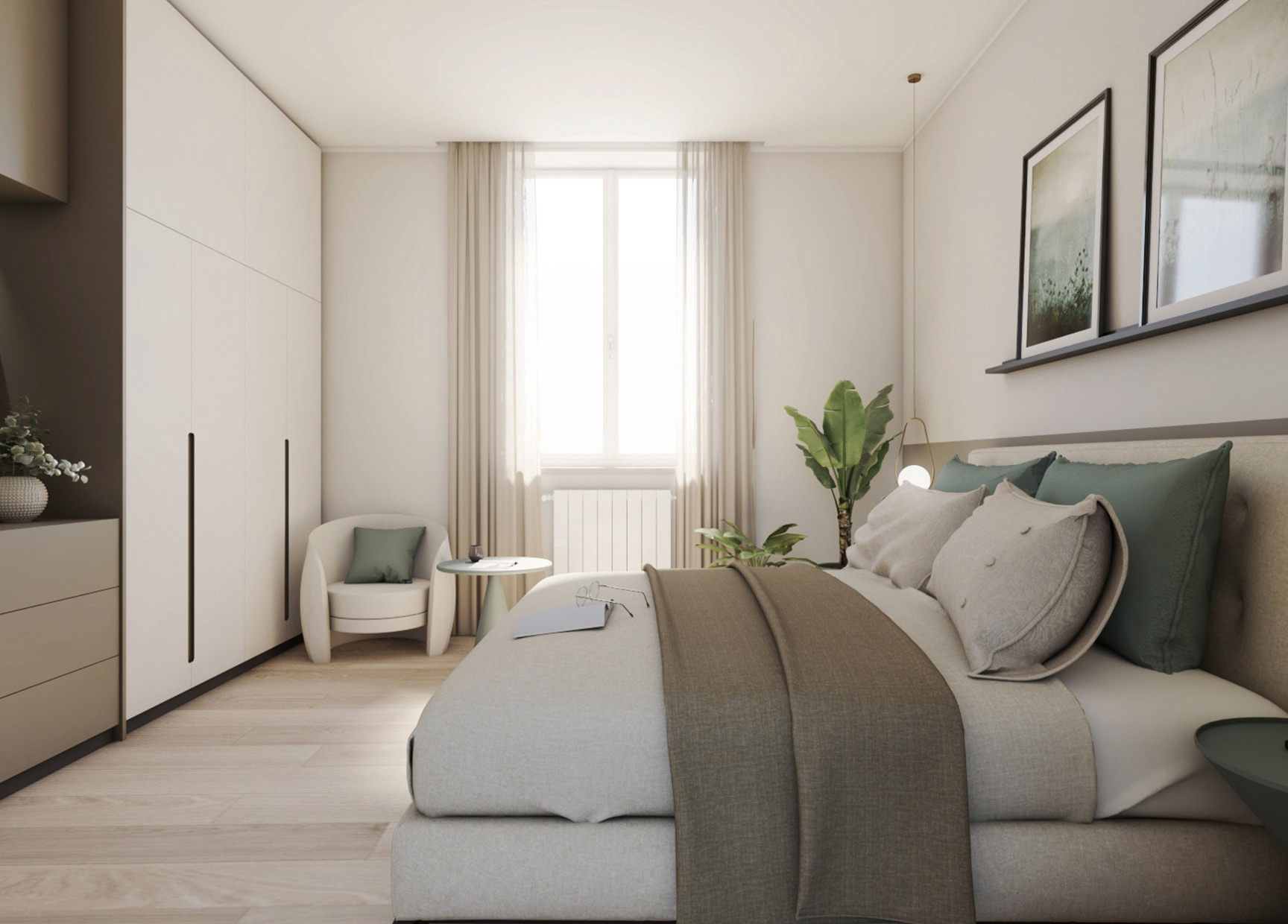 Render vista zona notte