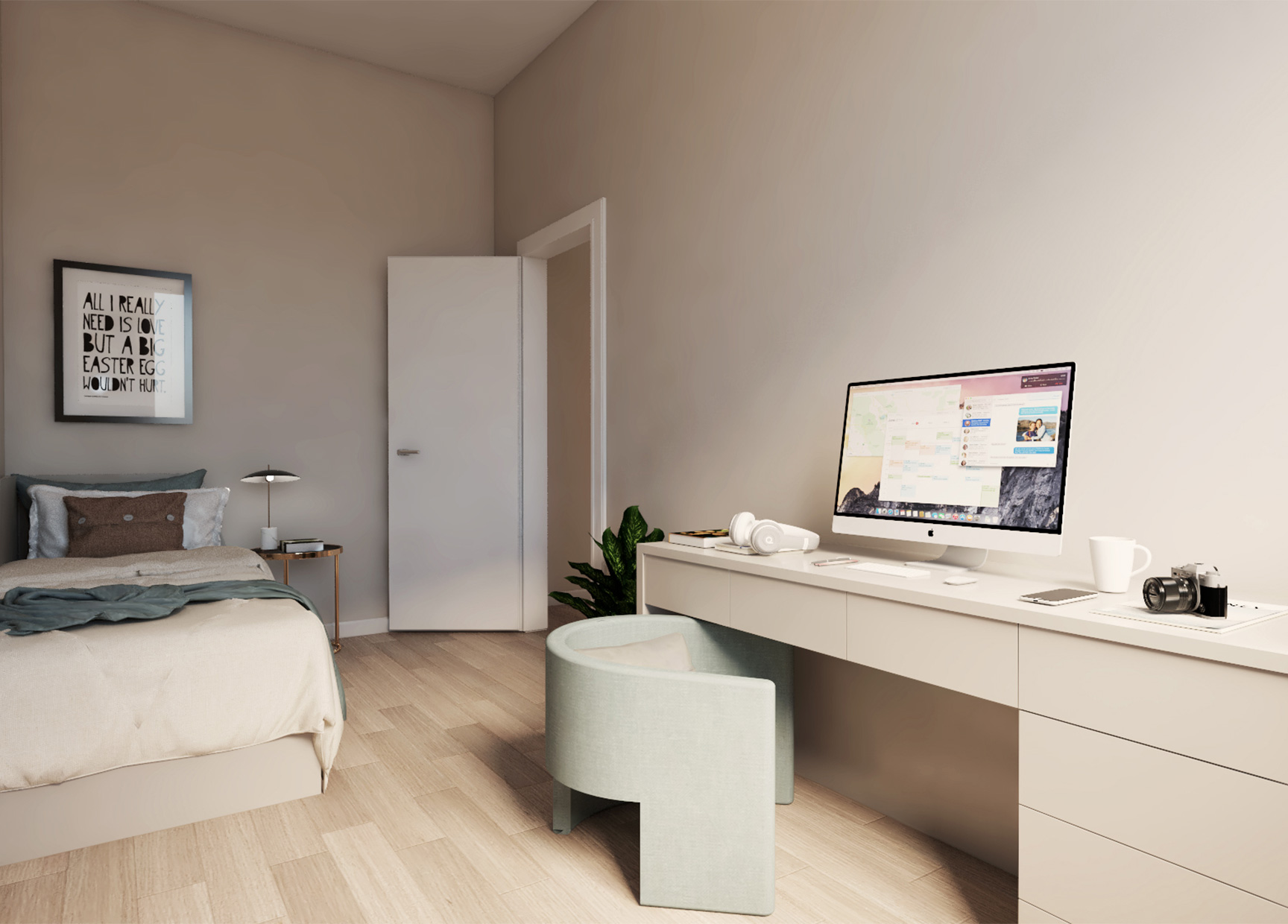 Render cameretta