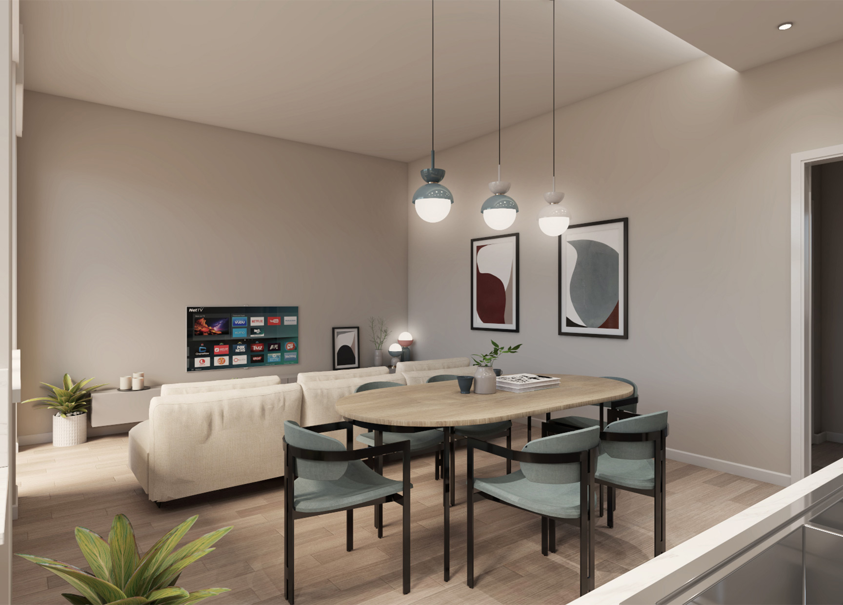Render zona giorno