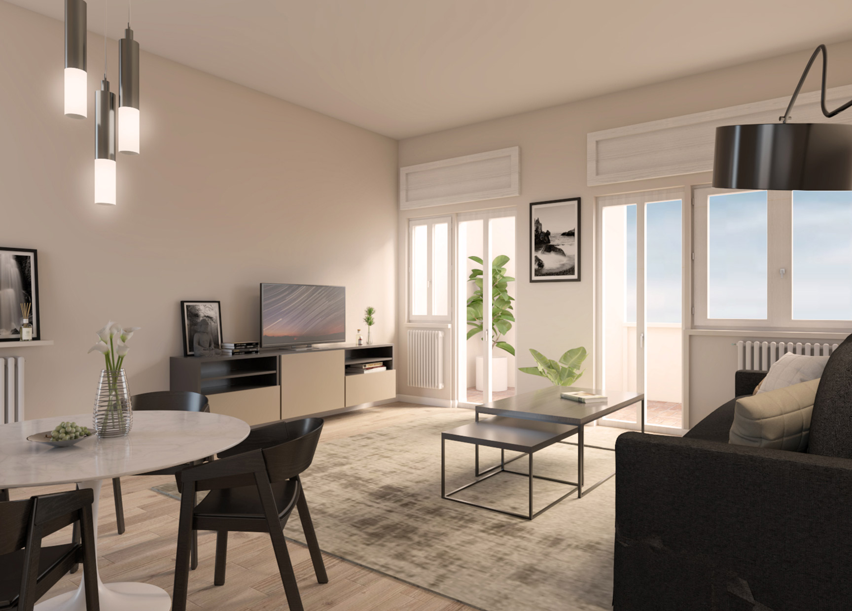 Render zona giorno