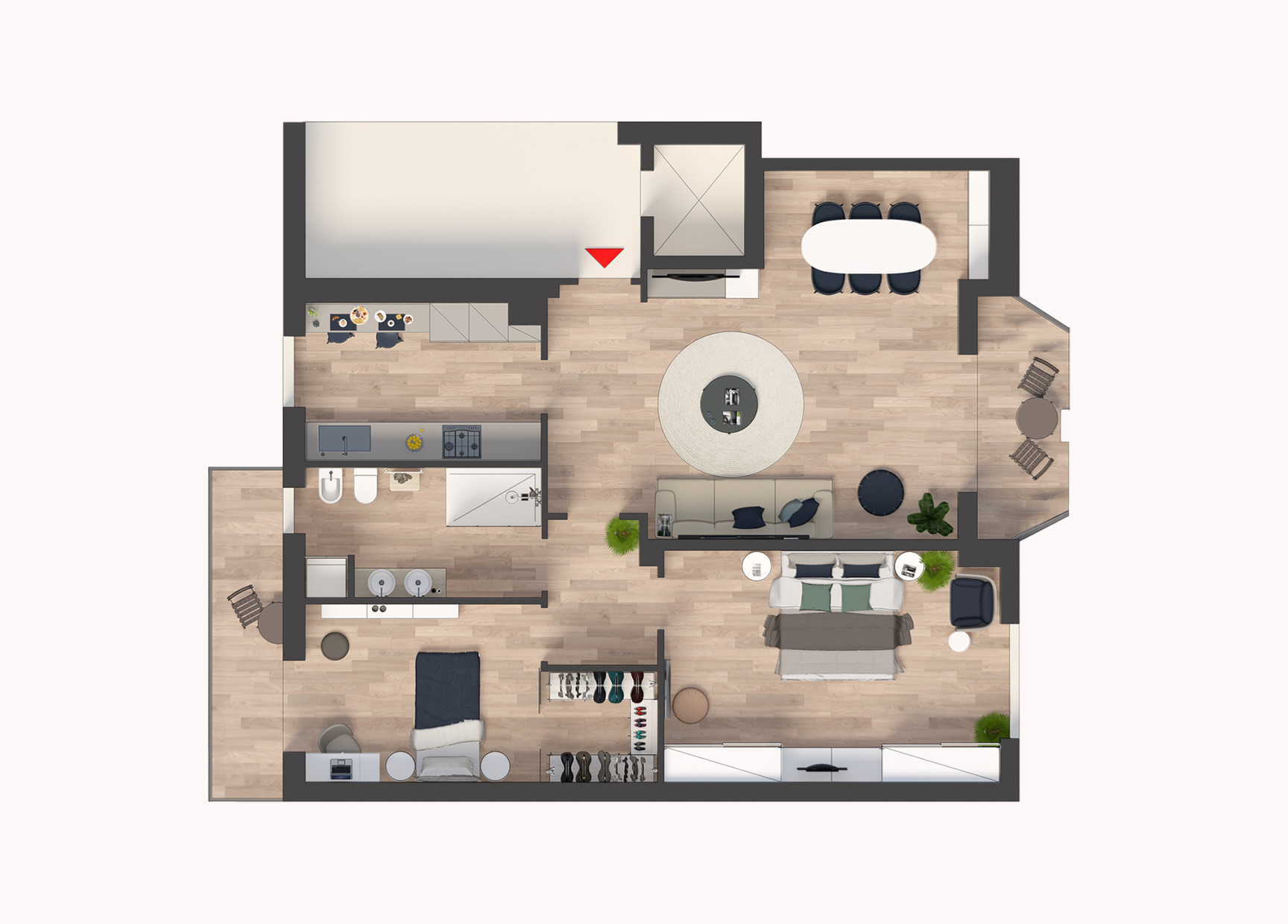 Render pianta