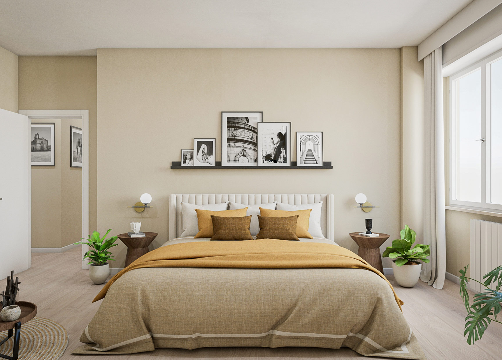 Render camera da letto matrimoniale