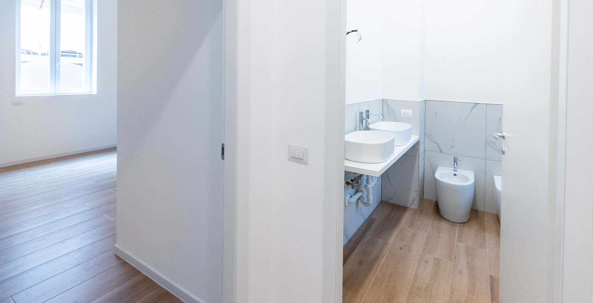 Foto del bagno padronale dopo la ristrutturazione