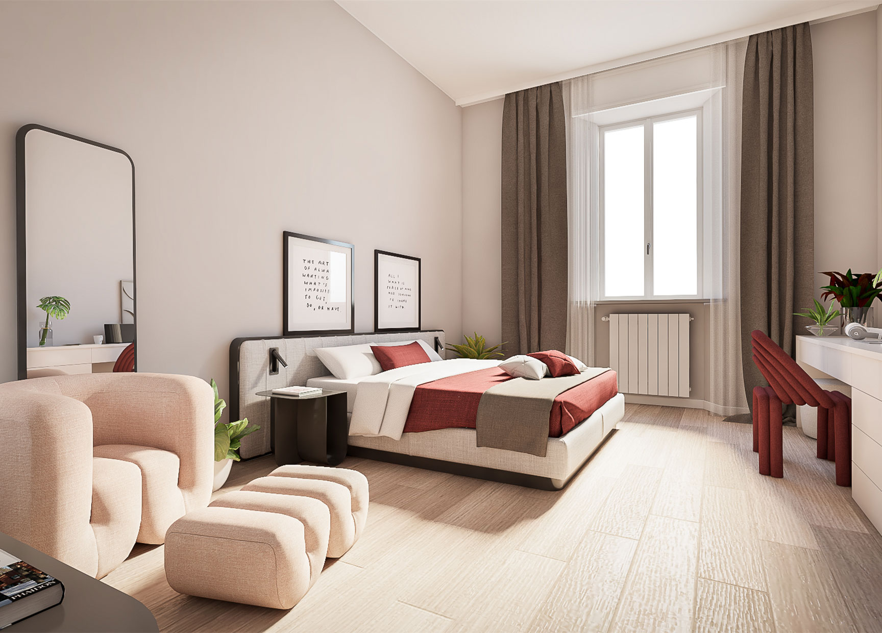 Render camera matrimoniale